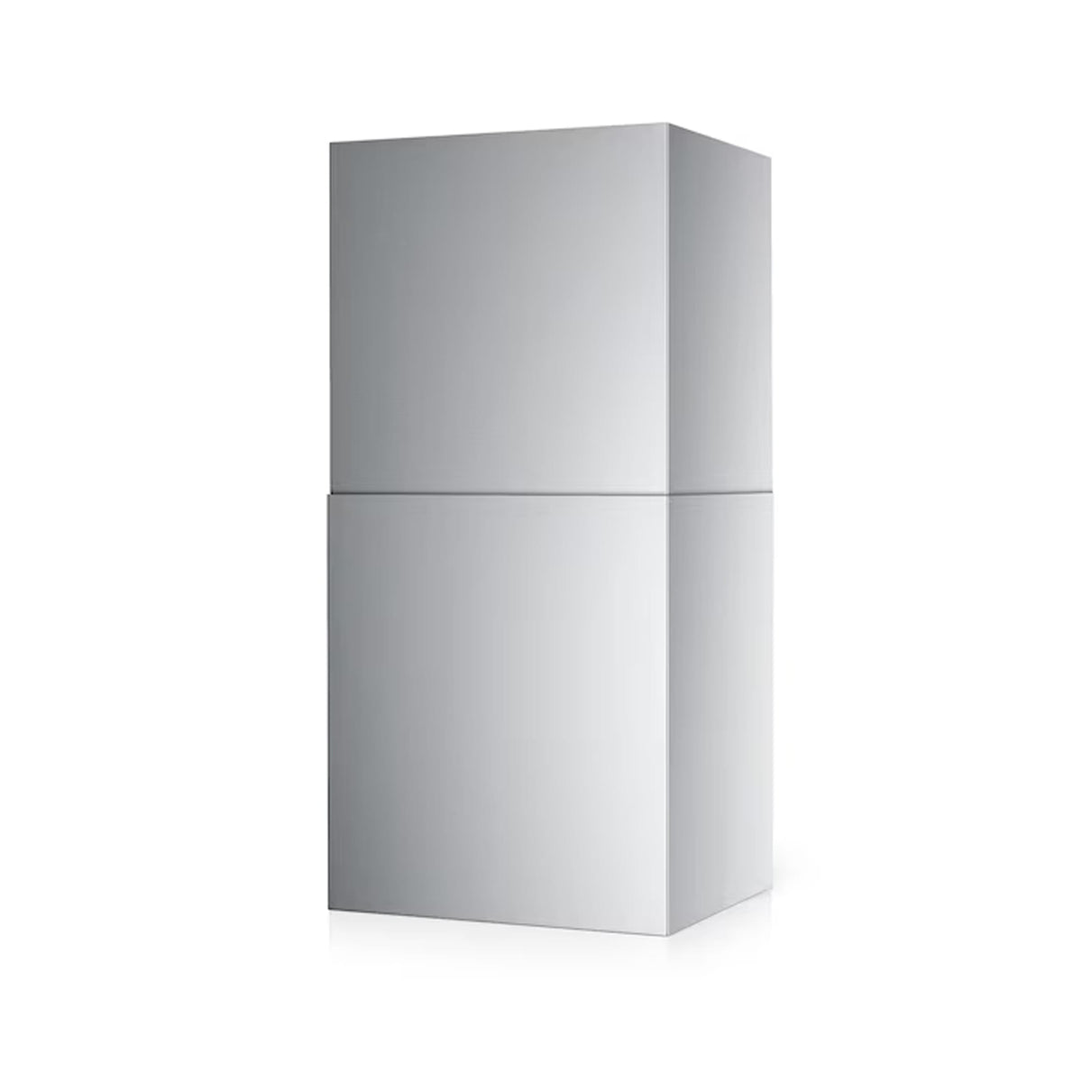 Blaze high-ceiling duct cover for 42-inch vent hoods, front view (shown width may vary)