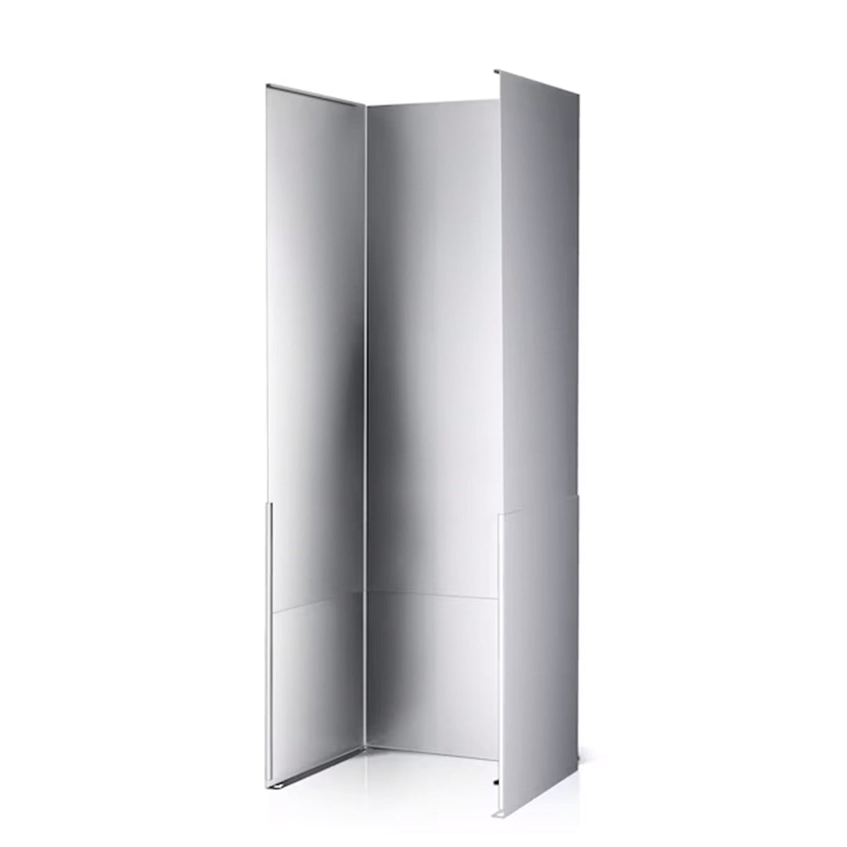 Blaze high-ceiling duct cover for 42-inch vent hoods, open back showing the telescoping panels