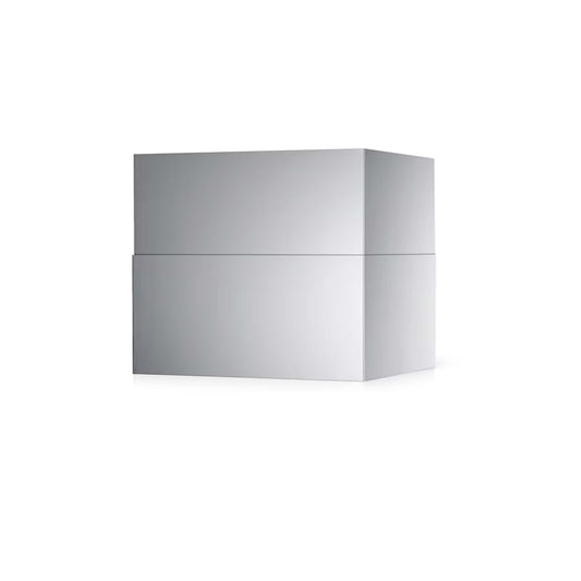 Blaze low-ceiling duct cover for 48-inch vent hoods, front view (shown width may vary)