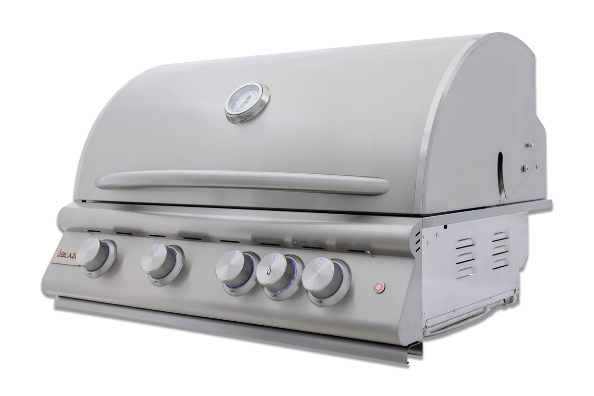 Blaze Premium LTE+ 32-Inch 4-Burner Gas Grill W/ Rear Infrared Burner & Lift-Assist Hood-BLZ-4LTE3+ BLZ-4-CART-SC, view 7