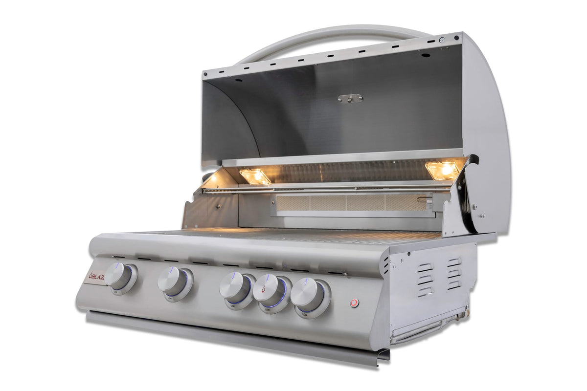 Blaze Premium LTE+ 32-Inch 4-Burner Gas Grill W/ Rear Infrared Burner & Lift-Assist Hood-BLZ-4LTE3+ BLZ-4-CART-SC, view 8