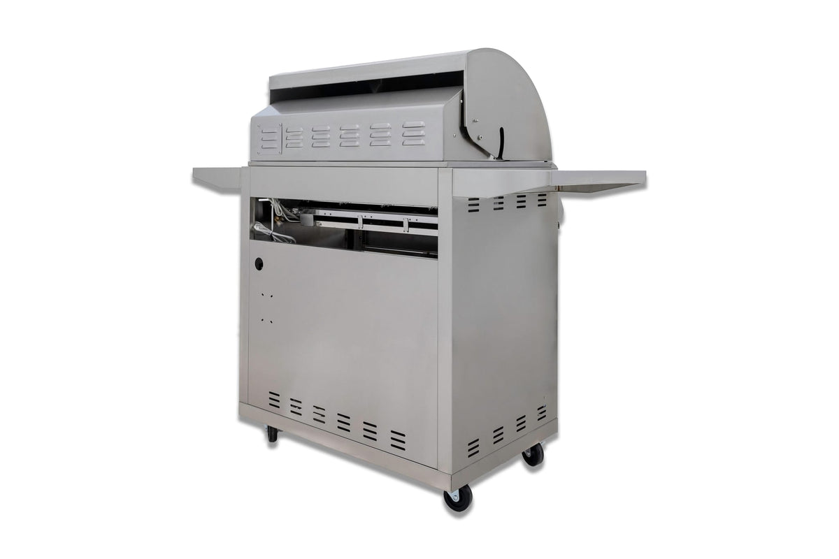 Blaze Premium LTE+ 32-Inch 4-Burner Gas Grill W/ Rear Infrared Burner & Lift-Assist Hood-BLZ-4LTE3+ BLZ-4-CART-SC, view 5