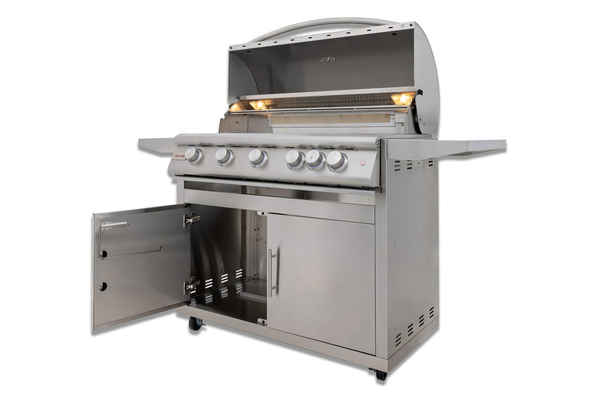 Blaze Premium LTE+ 40-Inch 5-Burner Gas Grill W/ Rear Infrared Burner & Lift-Assist Hood -BLZ-5LTE3+ BLZ-5-CART-SC, view 4
