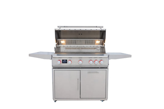Blaze cart for the LTE PRO 40-inch 5-burner grill, shown with the BLZ-5LTEPRO grill (sold separately)