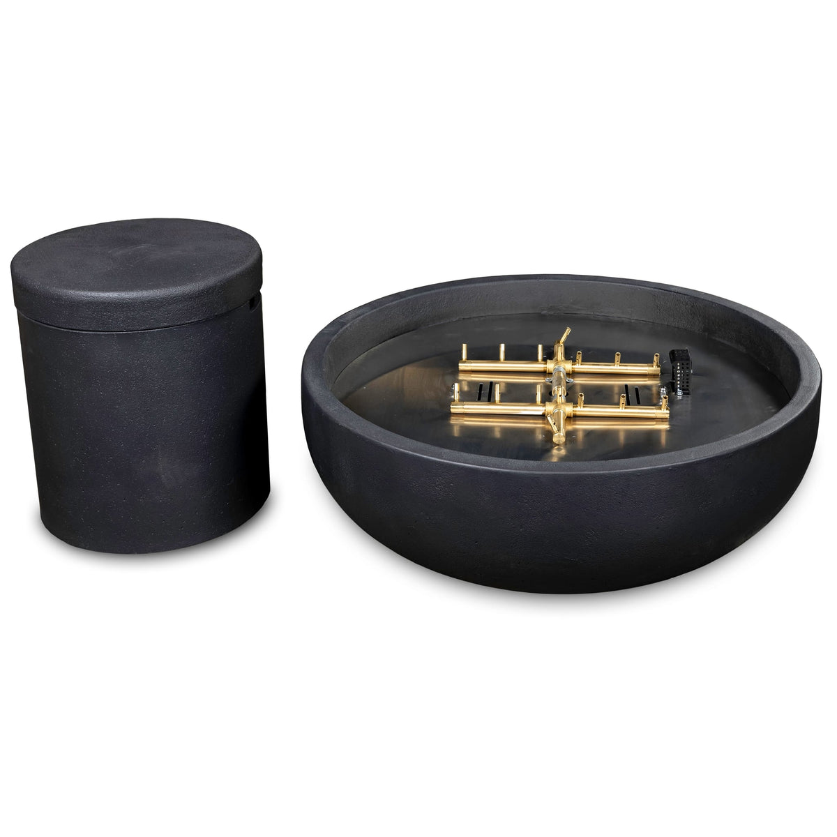 Blaze 38-Inch Round Concrete Fire Bowl in Phantom, view 5
