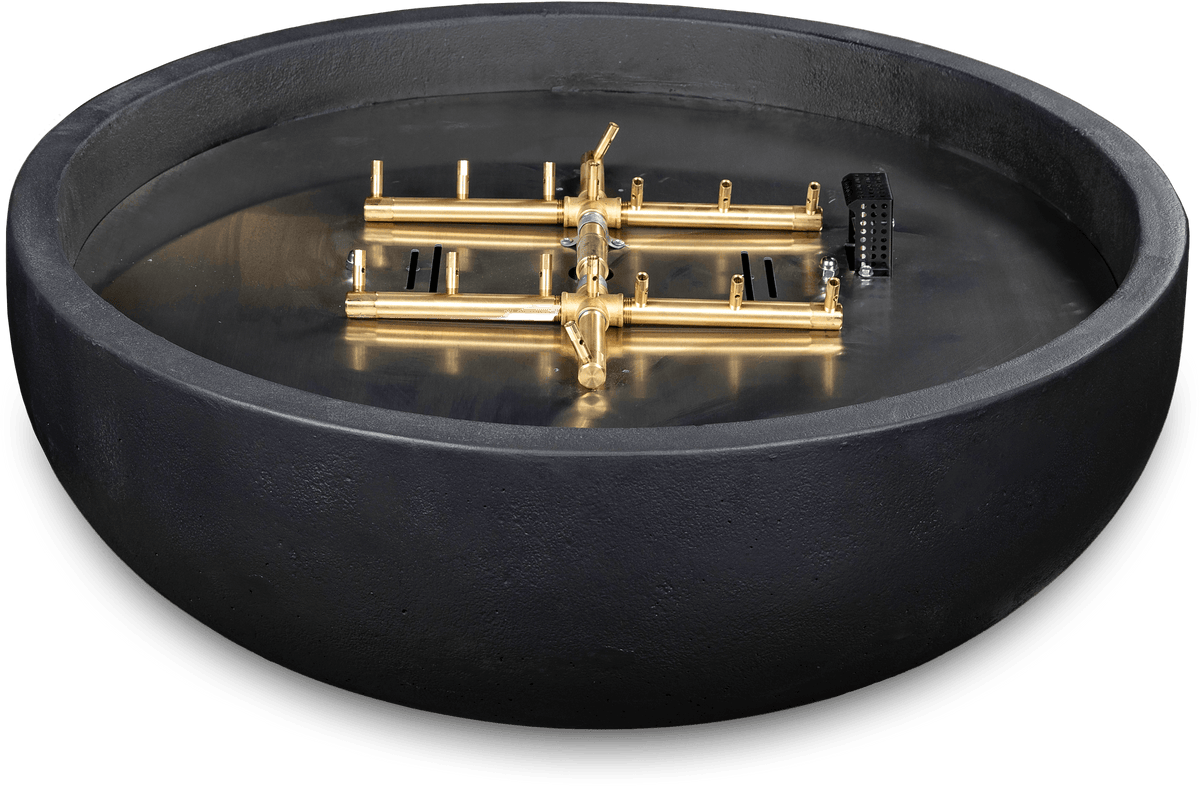 Blaze 38-Inch Round Concrete Fire Bowl in Phantom, view 2