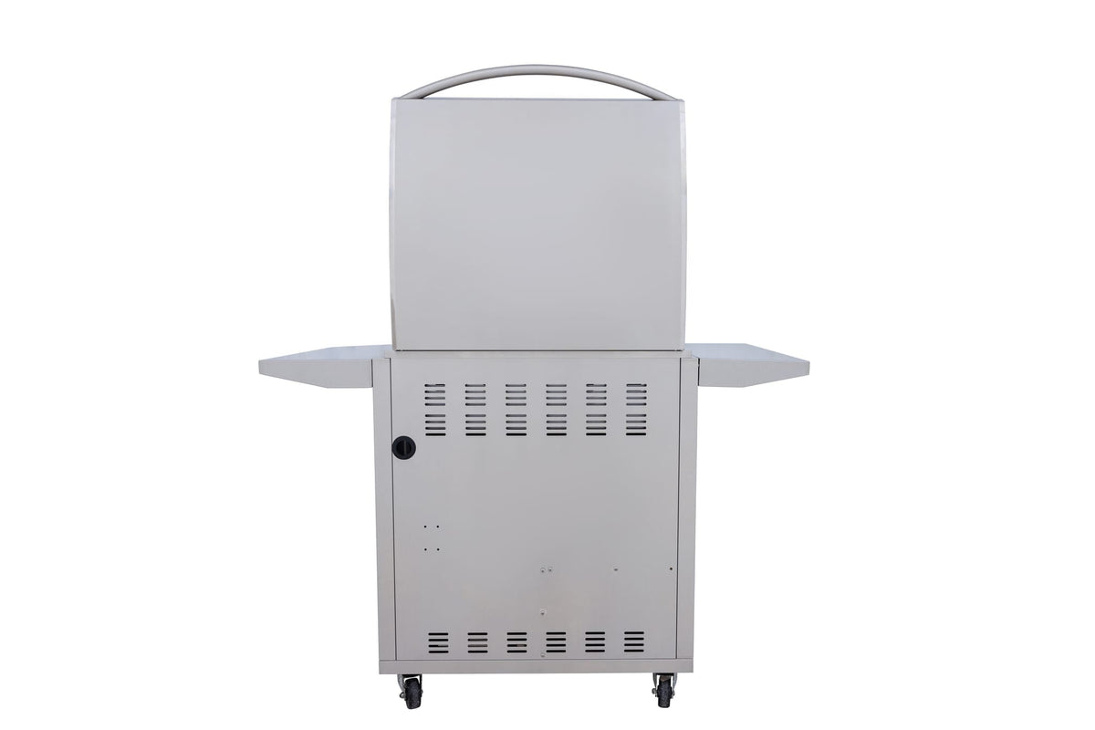 Blaze cart for the LTE+ 30-inch griddle, back view (griddle sold separately)