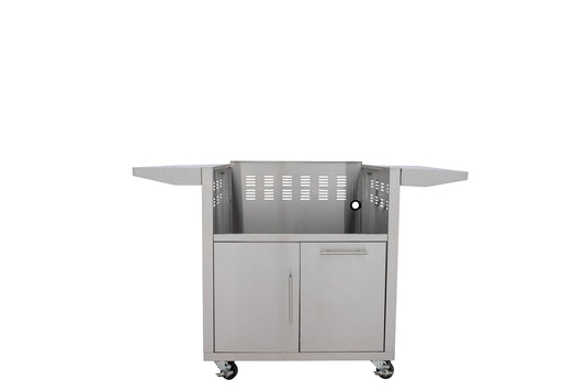 Blaze cart for the LTE+ 30-inch griddle, front view, cart only