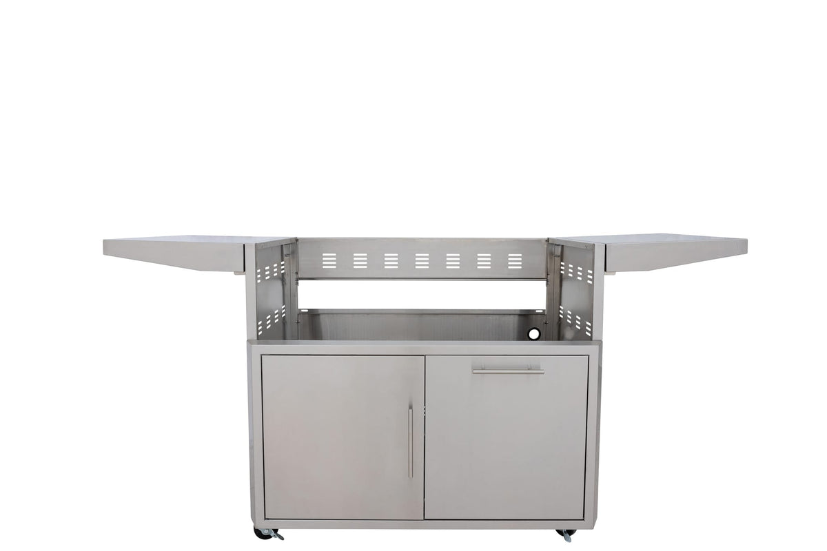 Blaze cart for the LTE PRO 40-inch griddle, front view, cart only