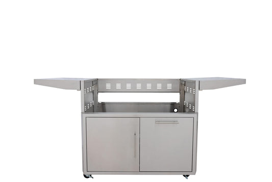 Blaze cart for the LTE PRO 40-inch griddle, front view, cart only
