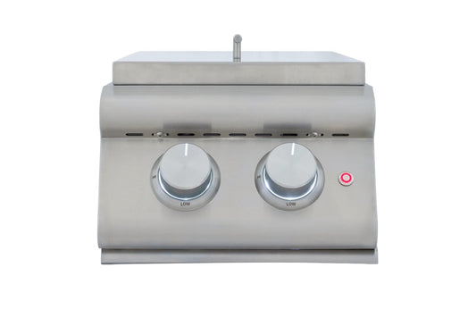 Blaze LTE+ built-in double side burner, front view