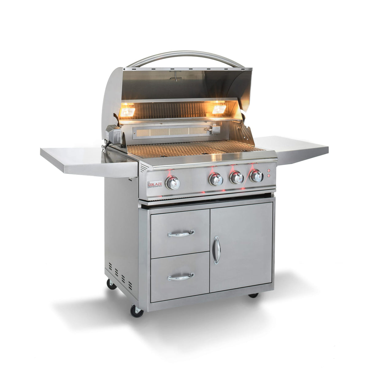 Blaze 34-Inch Pro 3 burner Infrared w/Cart SKU BLZ-3PRO + BLZ-3PRO-CART-LTSC, view 3