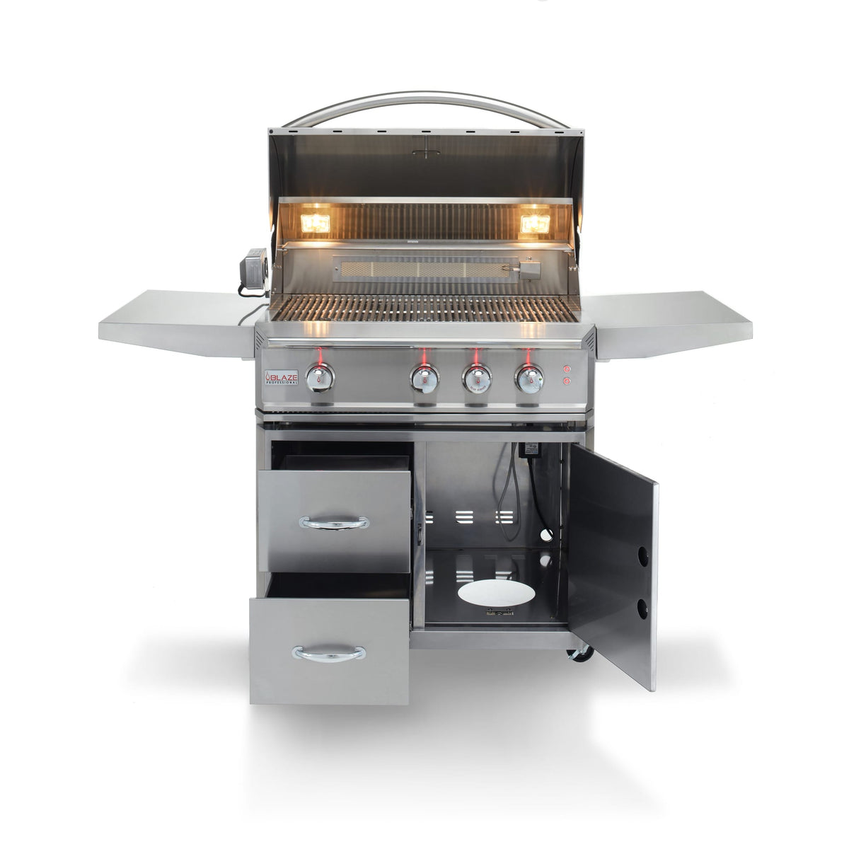 Blaze 34-Inch Pro 3 burner Infrared w/Cart SKU BLZ-3PRO + BLZ-3PRO-CART-LTSC, view 4