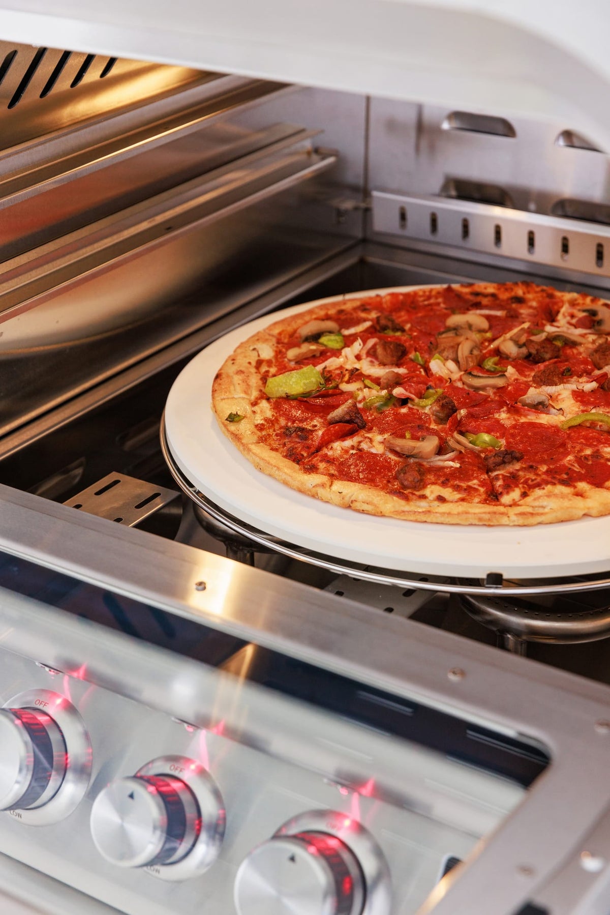 Blaze 26-Inch Built-In Outdoor Pizza Oven W/ Rotisserie, view 6