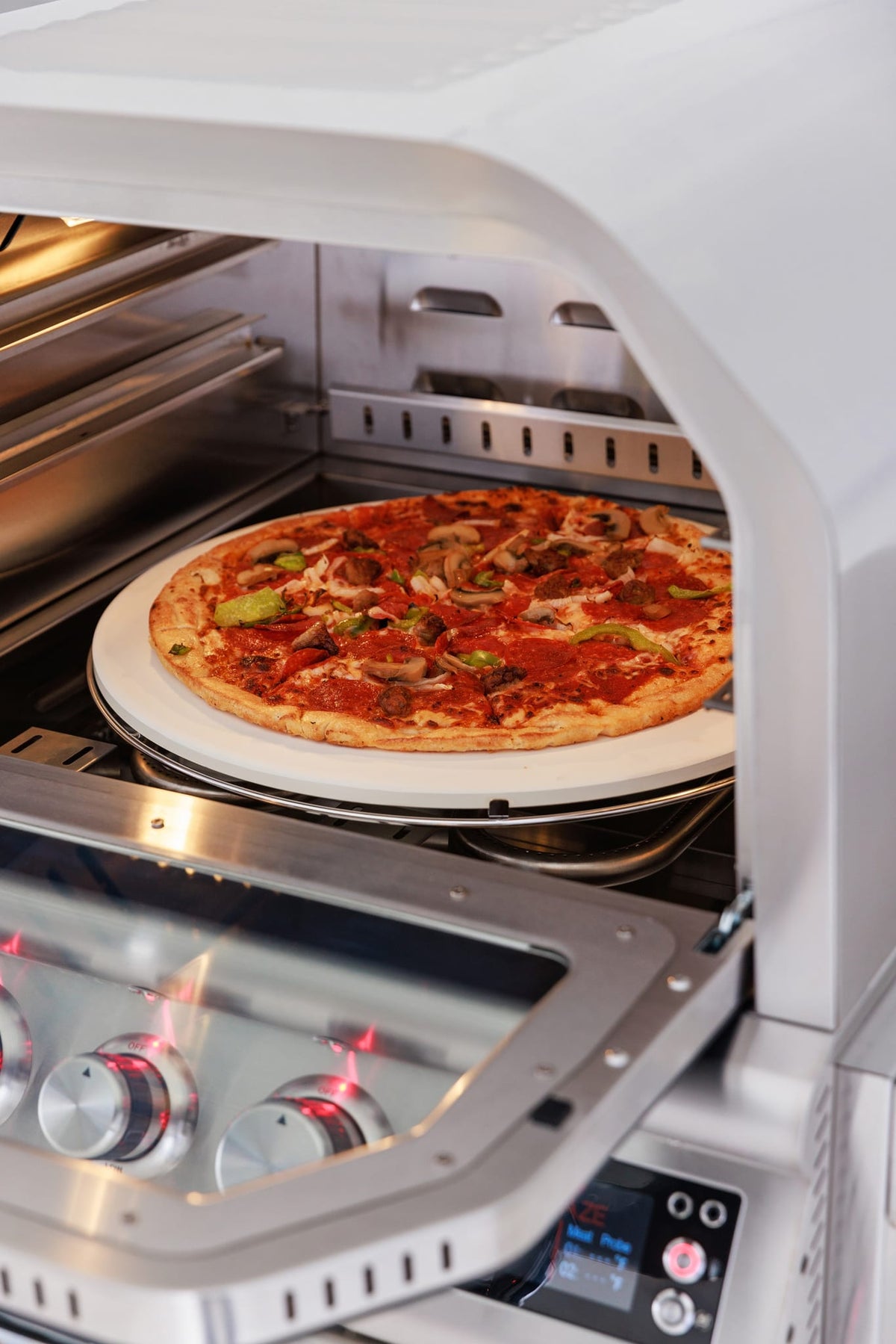 Blaze 26-Inch Built-In Outdoor Pizza Oven W/ Rotisserie, view 9