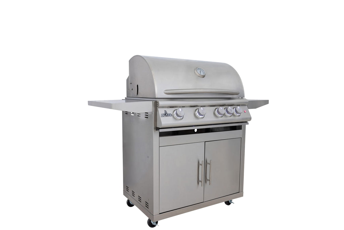 Blaze Premium LTE+ 32-Inch 4-Burner Gas Grill W/ Rear Infrared Burner & Lift-Assist Hood-BLZ-4LTE3+ BLZ-4-CART-SC, view 3