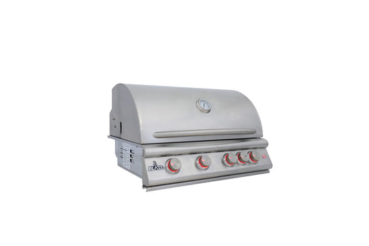 Blaze Premium LTE+ 32-Inch 4-Burner Built-In Gas Grill W/ Rear Infrared Burner & Lift-Assist Hood