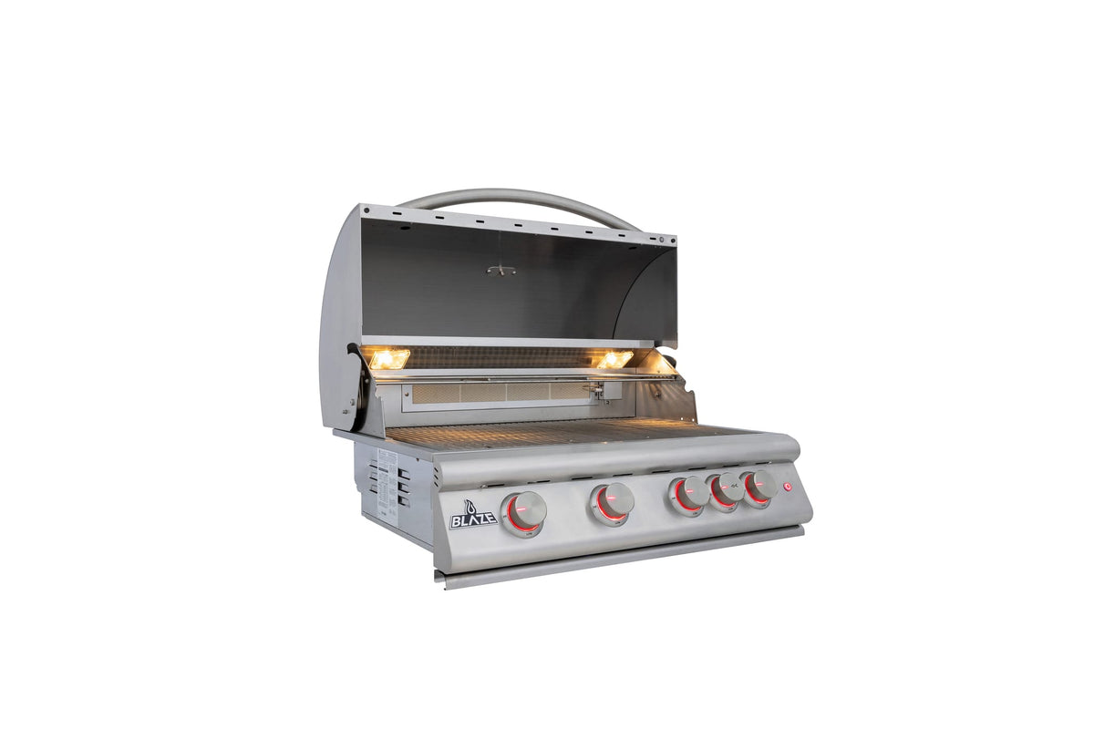Blaze Premium LTE+ 32-Inch 4-Burner Built-In Gas Grill W/ Rear Infrared Burner & Lift-Assist Hood, view 2