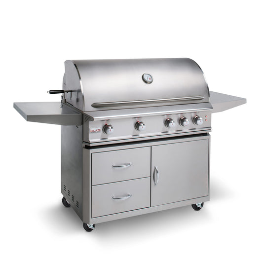 Blaze Professional LUX 44-Inch 4-Burner Built-In Gas Grill With Rear Infrared Burner - BLZ-4PRO + BLZ-4PRO-CART-LTSC