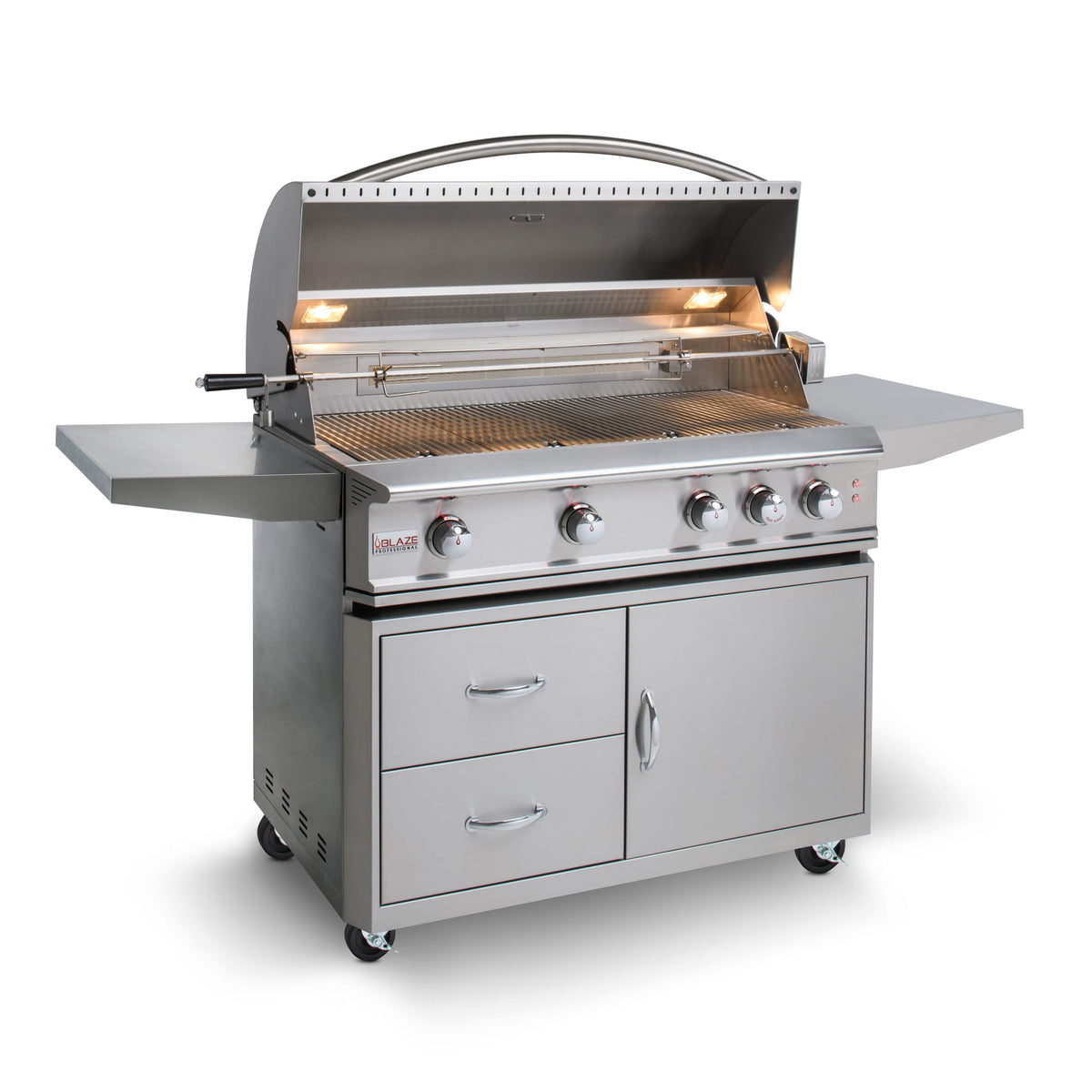 Blaze Professional LUX 44-Inch 4-Burner Built-In Gas Grill With Rear Infrared Burner - BLZ-4PRO + BLZ-4PRO-CART-LTSC, view 2