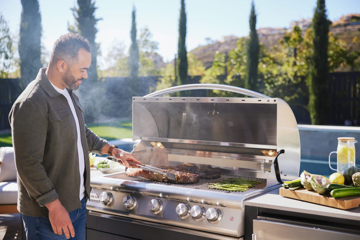 Blaze Premium LTE+ 40-Inch 5-Burner Gas Grill W/ Rear Infrared Burner & Lift-Assist Hood -BLZ-5LTE3+ BLZ-5-CART-SC, view 11