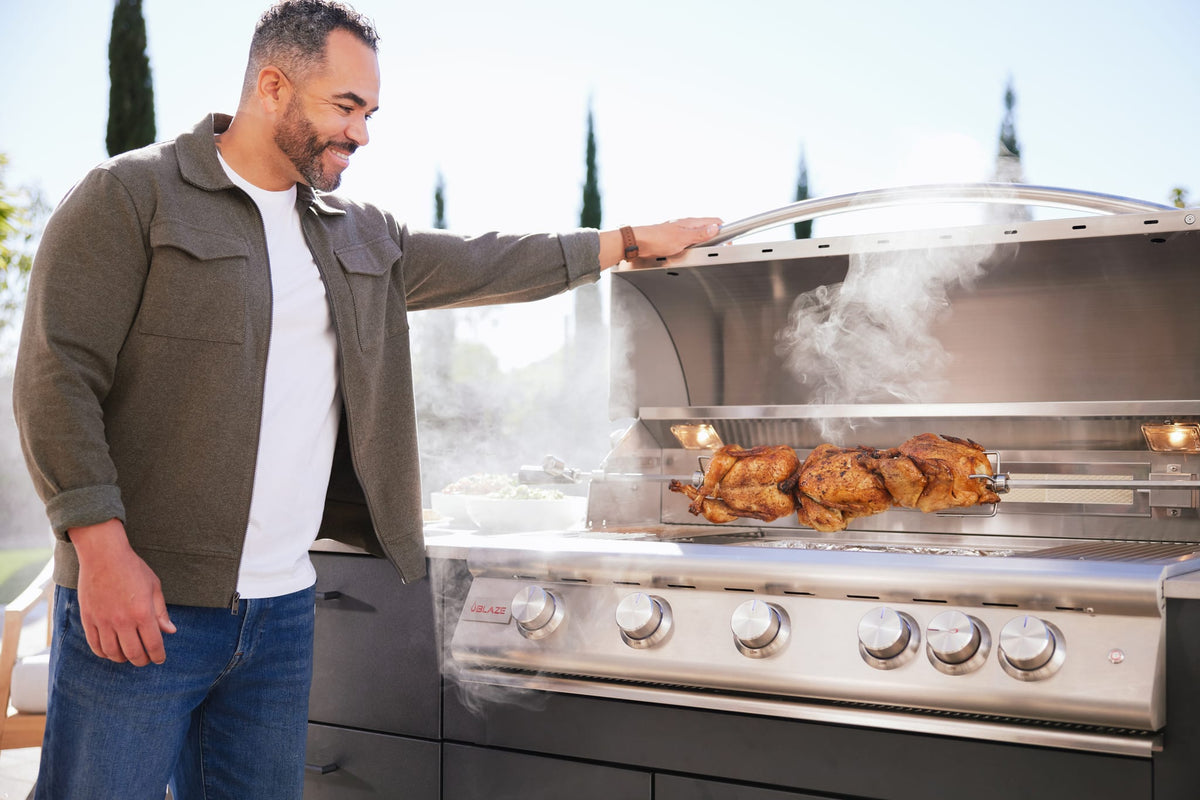 Blaze Premium LTE+ 40-Inch 5-Burner Gas Grill W/ Rear Infrared Burner & Lift-Assist Hood -BLZ-5LTE3+ BLZ-5-CART-SC, view 10