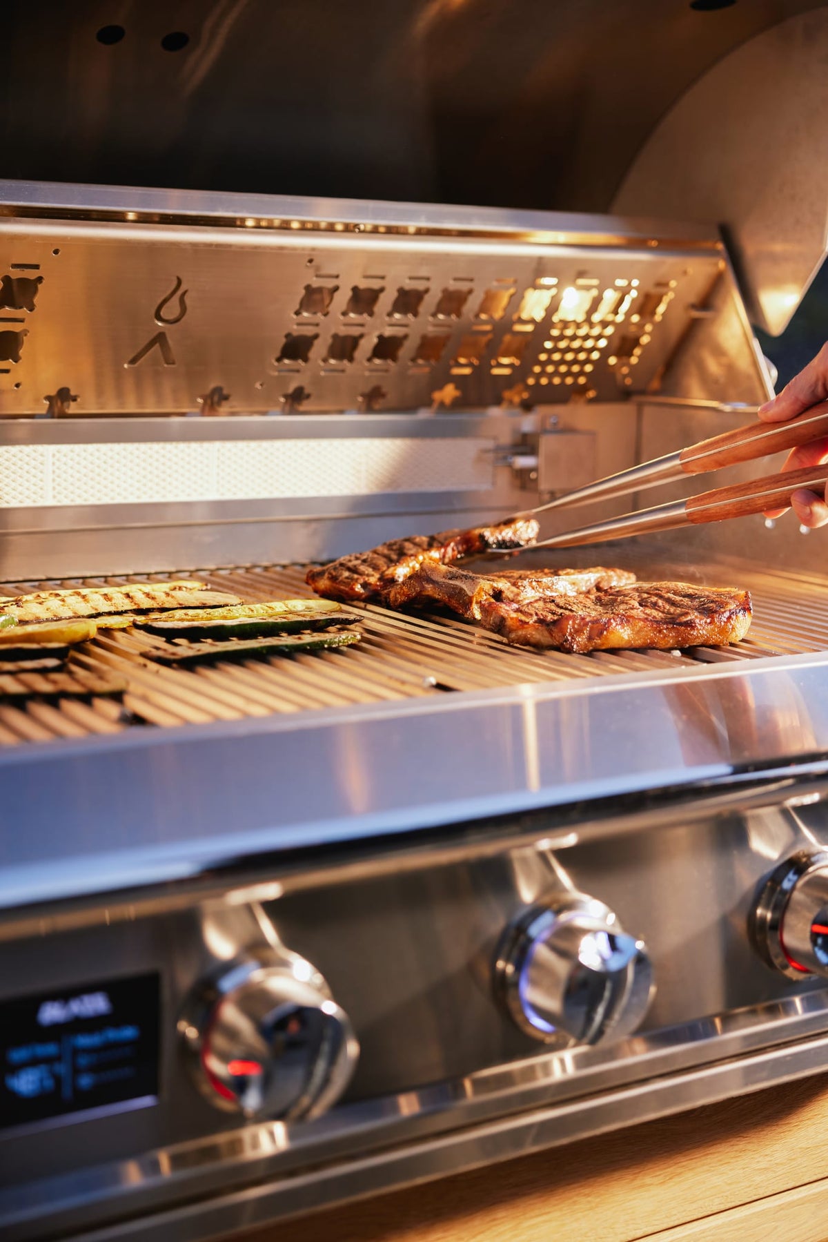 Blaze LTE PRO 40-Inch 5-Burner Built-In Gas Grill W/ Digital Temperature Screen & Rotisserie, view 5