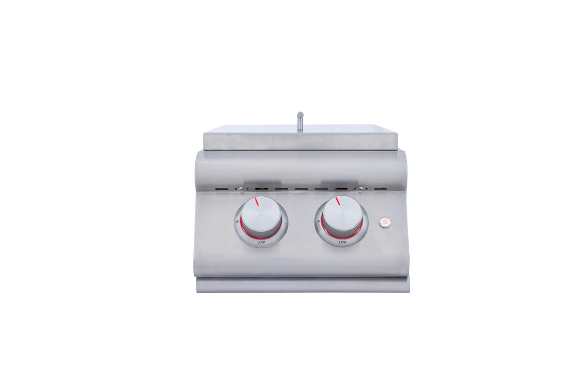 Blaze Premium LTE Stainless Steel Double Side Burner W/ Lid, view 3
