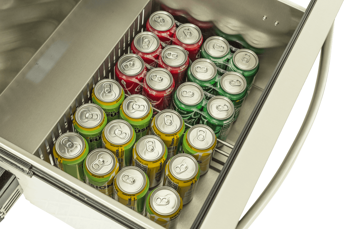 Blaze 23.5-Inch 5.1 Cu. Ft. Outdoor Rated Stainless Steel Double Drawer Refrigerator, view 5