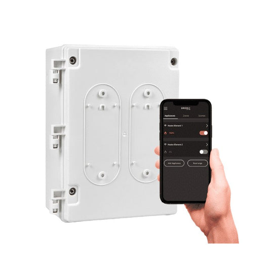 Bromic Affinity On/Off 1 or 2 channel controller with the Bromic Heating app