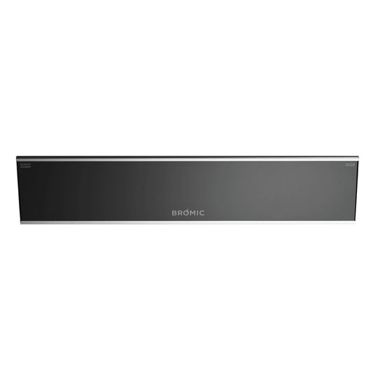 Bromic Platinum Smart-Heat Electric 4500W heater in black, front view