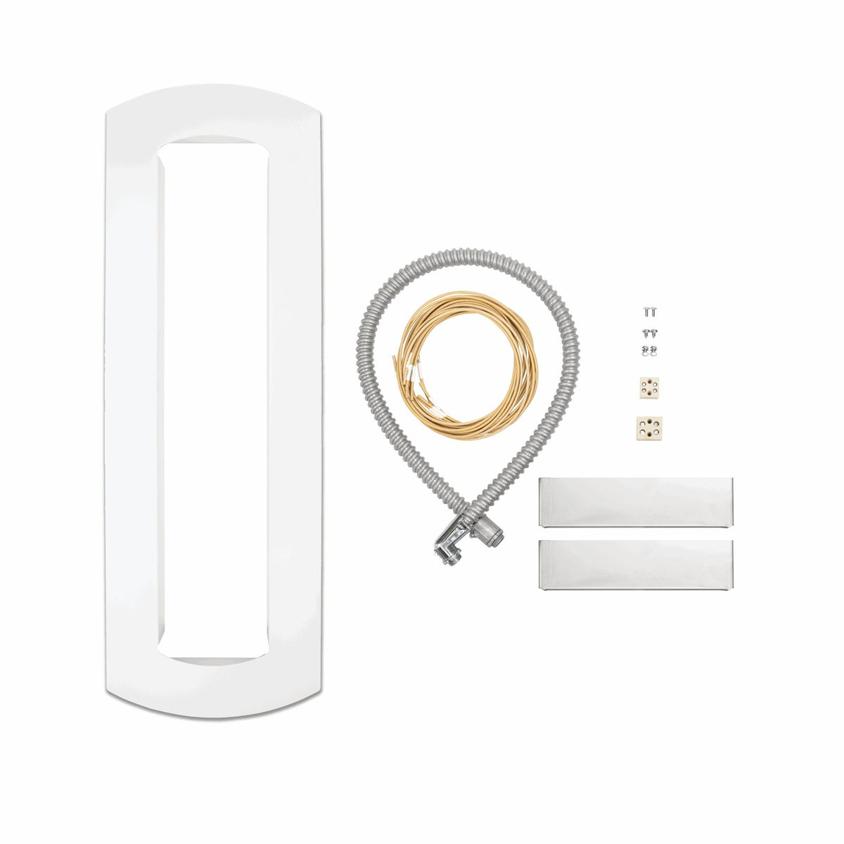 Bromic Tungsten Electric recess kit in white with hardware