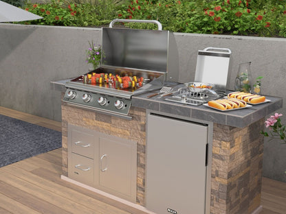 Bull 30-Inch Stainless Steel Griddle - 9200 - Installed