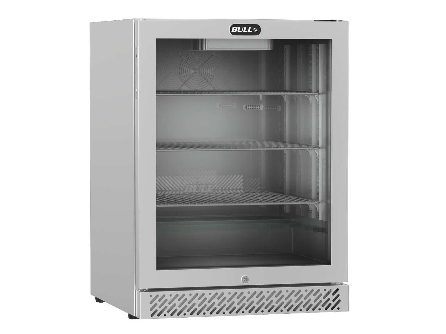 Bull 4.9 Cu. Ft. Premium Outdoor Rated Compact Refrigerator with Glass Door - 13100 Right Angle