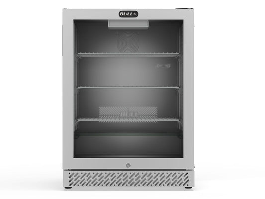Bull 4.9 Cu. Ft. Premium Outdoor Rated Compact Refrigerator with Glass Door - 13100 Front View