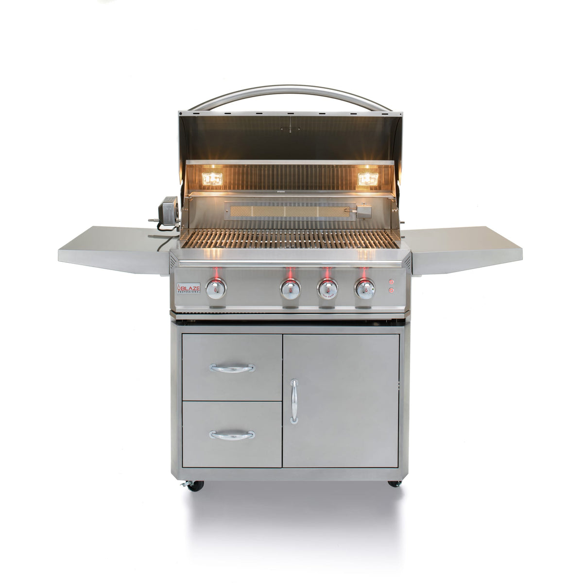 Blaze 34-Inch Pro 3 burner Infrared w/Cart SKU BLZ-3PRO + BLZ-3PRO-CART-LTSC, view 2