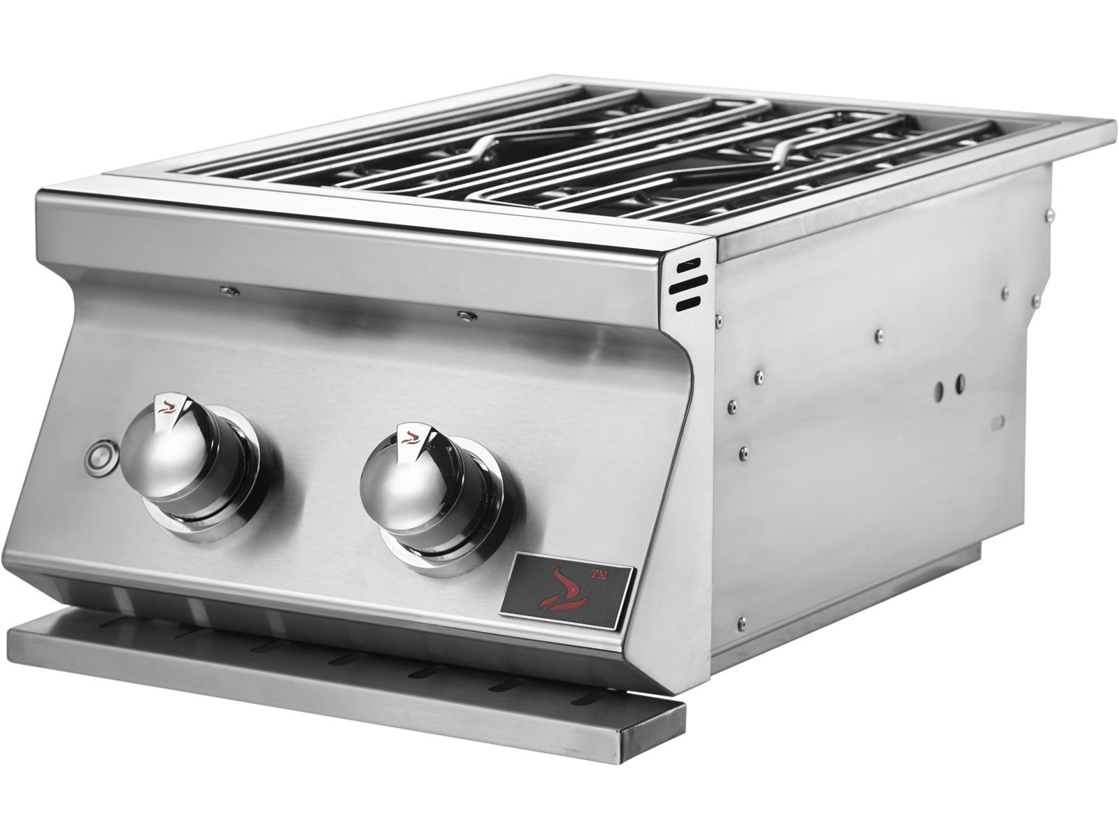 Whistler Built-In Gas Power Burner with Lid - CBAPB - Angled View