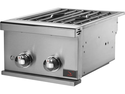 Whistler Built-In Gas Power Burner with Lid - CBAPB.500 - Angled View