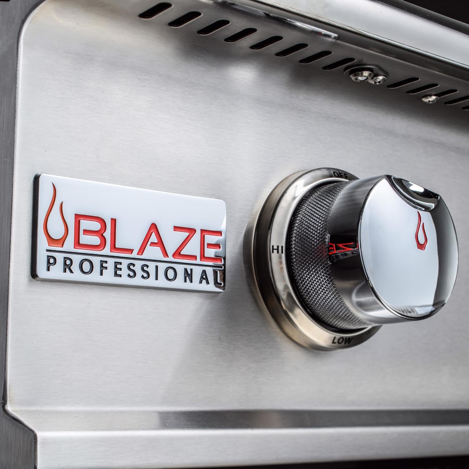 Blaze BLZ-3PRO-LP Professional LUX 34-Inch 3-Burner Built-In Gas Grill With Rear Infrared Burner - Contoured Control Panel