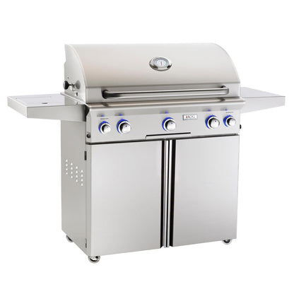 American Outdoor Grill L-Series 36-Inch 3-Burner Freestanding Propane Gas Grill W/ Rotisserie & Single Side Burner - 36PCL