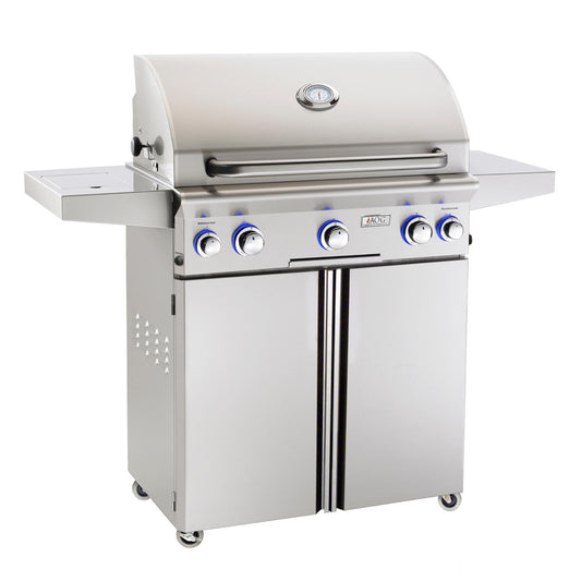 American Outdoor Grill L-Series 30-Inch 3-Burner Freestanding Propane Gas Grill W/ Rotisserie & Single Side Burner - 30PCL