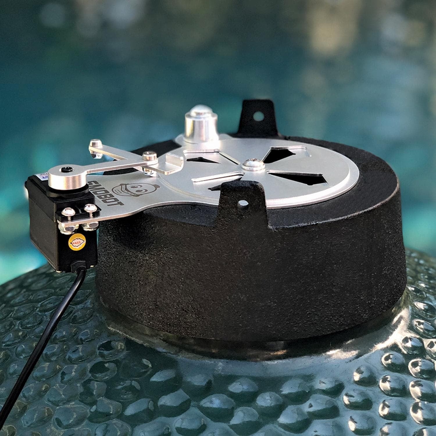 SMOBOT SMOBOT-A WiFi Kamado Grill & Smoker Temperature Controller for Primo - By the Pool - Lifestyle