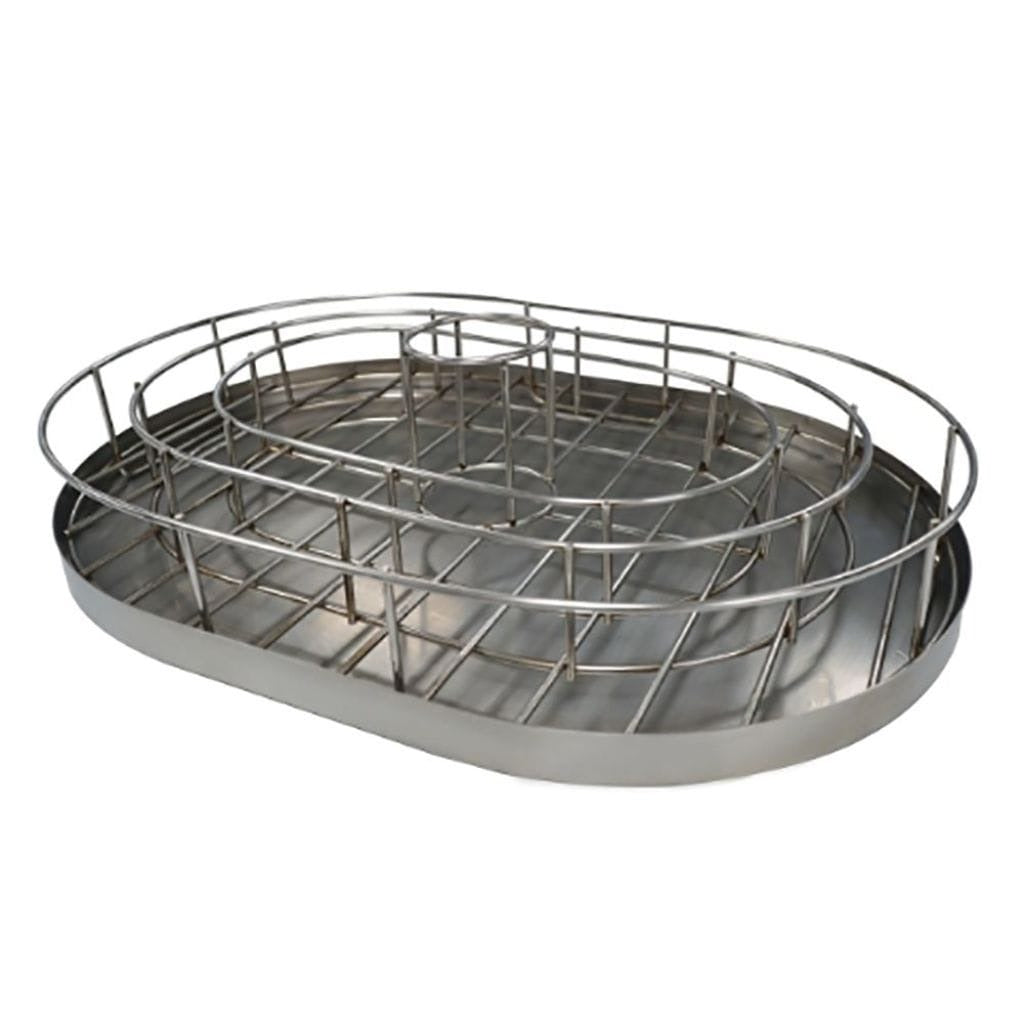 Primo Rib and Chicken Holder includes Drip Tray - PGXLGRC