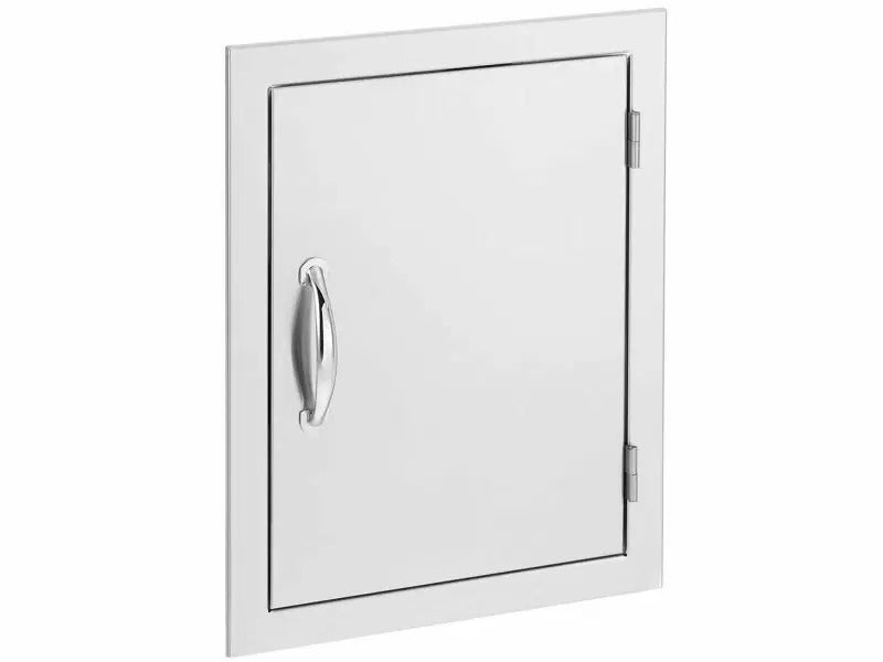 Summerset 18 x 22-Inch Stainless Steel Vertical Single Access Door - SSDV-18 - Angled View