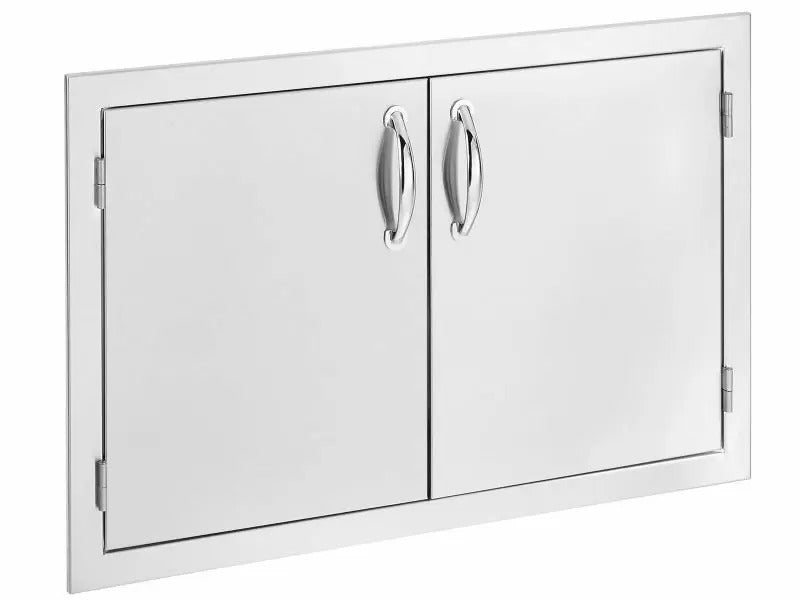 Summerset 30-Inch Stainless Steel Double Access Door - SSDD-30 - Angled View