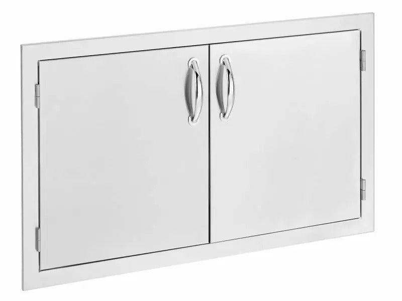 Summerset 36-Inch Stainless Steel Double Access Door - SSDD-36 - Angled View