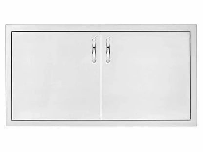 Summerset 39-Inch Stainless Steel Double Access Door - SSDD-39 - Front View