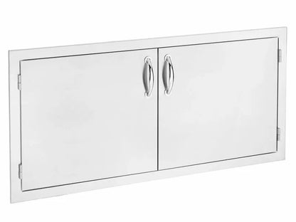 Summerset 42-Inch Stainless Steel Double Access Door - SSDD-42 - Angled View