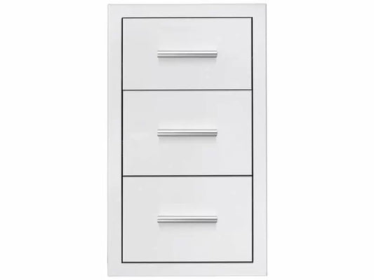 Summerset 17-Inch Stainless Steel Triple Drawers - DR3-17