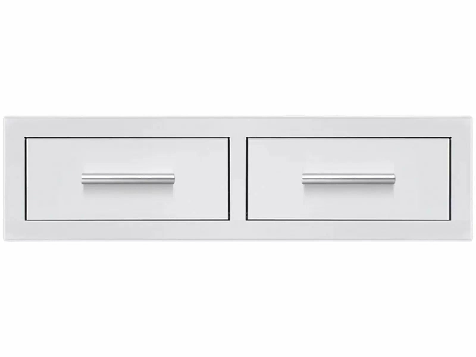 Summerset 32-Inch Stainless Steel Flush Mount Horizontal Double Access Drawer - DR2-32H